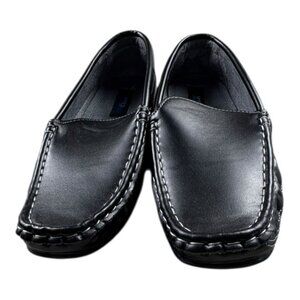 Josmo Black Loafers Boys Size 5 Slip-On Dress Shoes